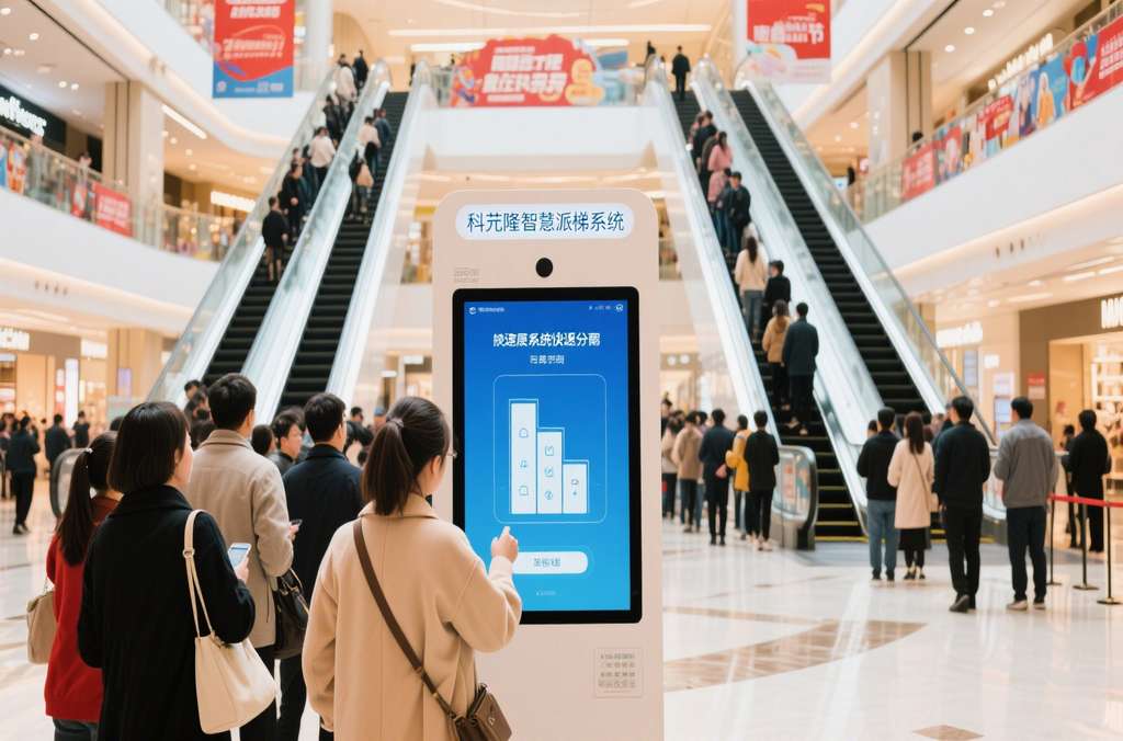 千赢国际官网首页电梯目的选层智慧派梯系统：商场客流的智能指挥官