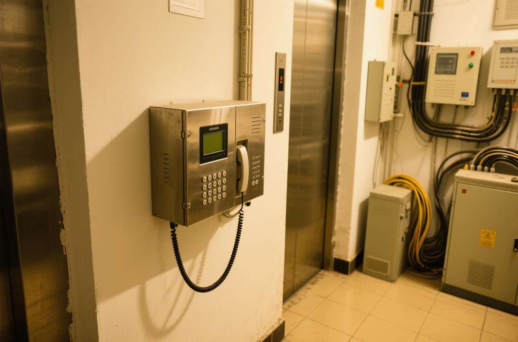 电梯五方对讲系统主机