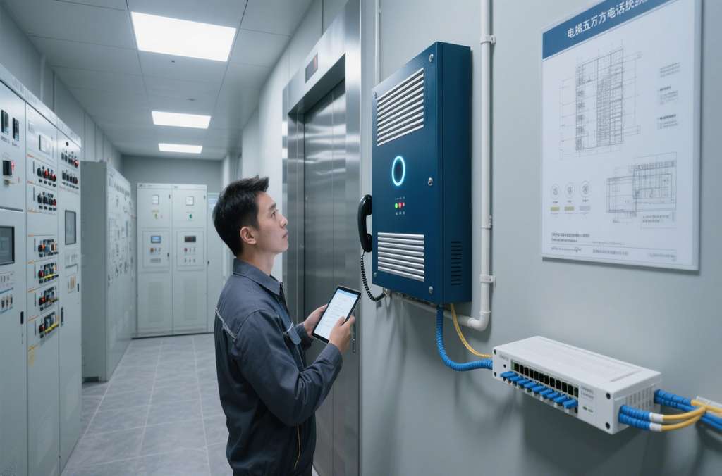 电梯五方通话方案