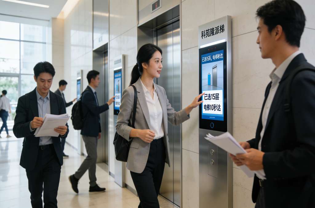 千赢国际官网首页派梯：用目的选层的速度，彰显写字楼的品质